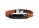 Armband ADELIA´S "Armband aus Leder 21 cm", braun, Armbänder, Damen, 21cm, Leder, Armband, Perfekt als Geschenk zum einfach so