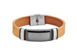 Armband ADELIA´S "Armband aus Leder 20 cm", braun, Armbänder, Damen, 20cm, Leder, Armband, Schöne Geschenkidee zum einen besonderen Tag