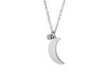 Kette ohne Anhänger ADELIA´S "Halskette mit Anhänger – Mond aus Edelstahl", silber, Halsketten, Damen, 45cm, Edelstahl, Ideal zum Verschenken – schlicht und stilvoll