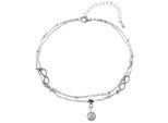 Armband ADELIA´S "Armband – Unendlichkeitszeichen aus Edelstahl 24 cm", silber, Armbänder, Damen, 24cm, Edelstahl, Armband, Perfekt zum Verschenken an besondere Menschen