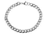 Armband ADELIA´S "Armband – Panzerarmband aus Edelstahl 21 cm", silber, Armbänder, Herren, 21cm, Edelstahl, Armband, Perfekt als Geschenk zum Muttertag