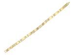 Gliederarmband ADELIA´S "Armband – Gliederarmband aus Edelstahl 23 cm", gold, Armbänder, Damen, 23cm, Edelstahl, Gliederarmband, Zum Verschenken – ideal zum Jubiläum