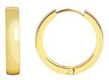 Klappcreolen ADELIA´S "Ohrringe – Klappcreole aus Edelstahl", Damen, Gr. Damen, Edelstahl, gold, Ohrringe Klappcreolen, Perfekt zum Verschenken an besondere Menschen