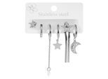 Kettenanhänger ADELIA´S "Anhänger – Anhänger aus Edelstahl mit Strass Steinchen", silber, Schmuckanhänger, Damen, Edelstahl, Kettenanhänger, Ideal als Geschenk zum Muttertag