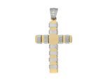 Kettenanhänger ADELIA´S "Anhänger – Kreuz Kreuzanhänger aus Edelstahl", gold (silber), Schmuckanhänger, Damen, Edelstahl, Kettenanhänger, Zum Verschenken – passend für viele Anlässe