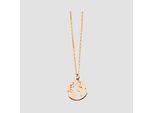 Kette ohne Anhänger ADELIA´S "Halskette mit Anhänger – aus 925 Silber", rosa (gold), Halsketten, Damen, 45cm, Silber 925 (Sterlingsilber), Ideal als Geschenk für besondere Anlässe