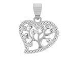 Kettenanhänger ADELIA´S "Anhänger – Herzanhänger aus 925 Silber mit Zirkonia", silber, Schmuckanhänger, Damen, Silber 925 (Sterlingsilber), Kettenanhänger, Zum Verschenken – ideal zum Valentinstag
