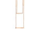Kette ohne Anhänger ADELIA´S "Halskette mit Anhänger – aus Edelstahl", rosa (gold), Halsketten, Damen, 80cm, Edelstahl, Zum Verschenken – passend für viele Anlässe