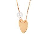 Kette ohne Anhänger ADELIA´S "Halskette mit Anhänger – Herz aus Edelstahl", gold, Halsketten, Damen, 45cm, Edelstahl, Ein kleines Geschenk mit großer Wirkung