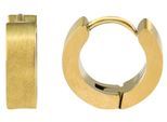 Paar Creolen ADELIA´S "Ohrringe – Creole aus Edelstahl", Damen, Gr. Unisex, Edelstahl, gold, Ohrringe, Ideal zum Verschenken – schlicht und stilvoll
