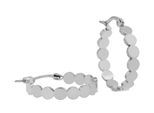 Paar Creolen ADELIA´S "Ohrringe – Creole aus Edelstahl", Damen, Gr. Damen, Edelstahl, silber, Ohrringe, Perfekt zum Verschenken an besondere Menschen