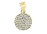 Kettenanhänger ADELIA´S "Anhänger aus 925 Silber", gold, Schmuckanhänger, Damen, Silber 925 (Sterlingsilber), Kettenanhänger, Ein kleines Geschenk mit großer Wirkung
