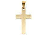 Kettenanhänger ADELIA´S "Anhänger – Kreuz Kreuzanhänger aus Edelstahl", gold, Schmuckanhänger, Damen, Edelstahl, Kettenanhänger, Ideal als Geschenk zum Jubiläum