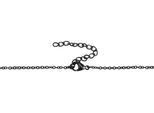 Kette ohne Anhänger ADELIA´S "Halskette mit Anhänger – Kreuz aus Edelstahl", schwarz, Halsketten, Damen, 48cm, Edelstahl, Zum Verschenken an Menschen, die Ihnen am Herzen liegen