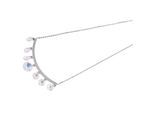 Kette ohne Anhänger ADELIA´S "Halskette – Ankerkette aus Edelstahl mit Zirkonia 43 cm", silber, Halsketten, Damen, 43cm, Edelstahl, Eine schöne Geschenkidee für jeden Anlass