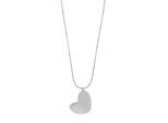 Kette ohne Anhänger ADELIA´S "Halskette mit Anhänger – Herz aus Edelstahl", silber, Halsketten, Damen, 47cm, Edelstahl, Ideal als Geschenk zum Geburtstag
