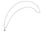 Kette ohne Anhänger ADELIA´S "Halskette mit Anhänger – aus Edelstahl", schwarz, Halsketten, Damen, 60cm, Edelstahl, Zum Verschenken – passend für viele Anlässe