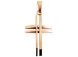 Kettenanhänger ADELIA´S "Anhänger – Kreuz Kreuzanhänger aus Edelstahl", rosa (gold), Schmuckanhänger, Damen, Edelstahl, Kettenanhänger, Perfekt als Geschenk für besondere Menschen