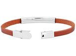 Armband ADELIA´S "Armband aus Leder 21 cm", braun, Armbänder, Herren, 21cm, Leder, Armband, Zum Verschenken – passend für viele Anlässe