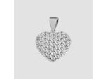 Kettenanhänger ADELIA´S "Anhänger – Herz Herzanhänger aus 925 Silber mit Zirkonia", transparent (silber), Schmuckanhänger, Damen, Silber 925 (Sterlingsilber), Kettenanhänger, Perfekt als Geschenk für besondere Menschen