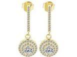 Kettenanhänger ADELIA´S "Anhänger – Anhänger aus 925 Silber mit Zirkonia", gold, Schmuckanhänger, Damen, Silber 925 (Sterlingsilber), Kettenanhänger, Ideal als Geschenk – dezent und elegant