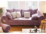 Big-Sofa HOME AFFAIRE "King Henry Mega Sofa, viel Platz, Breite 242cm, Federkern", lila (lavendel), B:242cm H:90cm T:103cm, Samtcord »Ribbon« (88% Polyester 12% Polyacryl);Luxus-Microfaser (100% Polyester), Sofas, Big-Sofa, in legerer Polsterung und vielen losen Kissen, Topseller