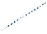 Gliederarmband ADELIA´S "Armband – Gliederarmband aus Edelstahl 17 cm", silber, Armbänder, Damen, 17cm, Edelstahl, Gliederarmband, Geschenkidee: zeitlos und vielseitig