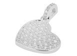 Kettenanhänger ADELIA´S "Anhänger – Herzanhänger aus 925 Silber mit Zirkonia", transparent (silber), Schmuckanhänger, Damen, Silber 925 (Sterlingsilber), Kettenanhänger, Perfekt als Geschenk zum Weihnachten