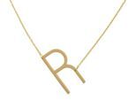 Kette ohne Anhänger ADELIA´S "Halskette mit Anhänger – Buchstabe aus Edelstahl", gold, Halsketten, Damen, 48cm, Edelstahl, Ideal zum Verschenken – schlicht und stilvoll