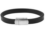 Armband ADELIA´S "Armband aus Leder 20,5 cm", schwarz, Armbänder, Damen, 20cm, Leder, Armband, Perfekt zum Verschenken an besondere Menschen