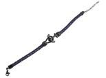 Armband ADELIA´S "Armband aus Leder 19 cm", blau, Armbänder, Damen, 19cm, Leder, Armband, Ideal zum Verschenken – schlicht und stilvoll
