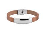 Armband ADELIA´S "Armband aus Leder 21 cm", braun, Armbänder, Damen, 21cm, Leder, Armband, Perfekt zum Verschenken an besondere Menschen