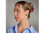 Klappcreolen ADELIA´S "Ohrringe – Klappcreole aus Edelstahl", Damen, Gr. Unisex, Edelstahl, schwarz, Ohrringe Klappcreolen, Ein kleines Geschenk mit großer Wirkung
