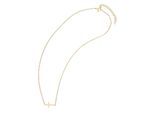 Kette ohne Anhänger ADELIA´S "Halskette mit Anhänger – Kreuz aus Edelstahl", gold, Halsketten, Damen, 42cm, Edelstahl, Ideal zum Verschenken – schlicht und stilvoll