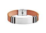 Armband ADELIA´S "Armband aus Leder 21 cm", braun, Armbänder, Herren, 21cm, Leder, Armband, Zum Verschenken – passend für viele Anlässe