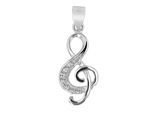 Kettenanhänger ADELIA´S "Anhänger aus 925 Silber mit Zirkonia", silber, Schmuckanhänger, Damen, Silber 925 (Sterlingsilber), Kettenanhänger, Ideal als Geschenk – dezent und elegant