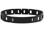 Gliederarmband ADELIA´S "Armband – Gliederarmband aus Edelstahl 21 cm", schwarz, Armbänder, Damen, 21cm, Edelstahl, Gliederarmband, Perfekt zum Verschenken an besondere Menschen