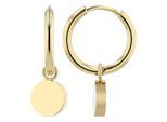 Kettenanhänger ADELIA´S "Anhänger aus Edelstahl", gold (silber), Schmuckanhänger, Damen, Edelstahl, Kettenanhänger, Perfekt als Geschenk zum einen besonderen Tag