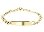 Armband ADELIA´S "Armband aus Edelstahl 18 cm", gold, Armbänder, Damen, 18cm, Edelstahl, Armband, Perfekt als Geschenk zum Jubiläum