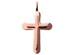 Kettenanhänger ADELIA´S "Anhänger – Kreuz Kreuzanhänger aus Edelstahl", gold, Schmuckanhänger, Damen, Edelstahl, Kettenanhänger, Ideal als Geschenk für besondere Anlässe