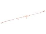 Armband ADELIA´S "Armband – Herz aus Edelstahl 17 cm", rosa (gold), Armbänder, Damen, 17cm, Edelstahl, Armband, Zum Verschenken – ideal zum Muttertag