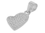 Kettenanhänger ADELIA´S "Anhänger – Herz Herzanhänger aus 925 Silber mit Zirkonia", silber, Schmuckanhänger, Damen, Silber 925 (Sterlingsilber), Kettenanhänger, Ein stilvolles Geschenk für besondere Momente