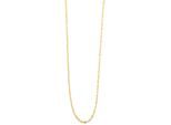 Kette ohne Anhänger ADELIA´S "Halskette – Ankerkette aus Edelstahl 45+5", gold, Halsketten, Damen, 50cm, Edelstahl, Ideal als Geschenk – dezent und elegant