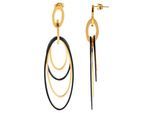 Paar Ohrhänger ADELIA´S "Ohrringe – Ohrstecker aus Edelstahl", Damen, Gr. Damen, Edelstahl, gold, Ohrringe, Zum Verschenken – ideal zum Valentinstag