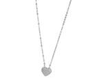 Kette ohne Anhänger ADELIA´S "Halskette mit Anhänger – Herz aus 925 Silber", silber, Halsketten, Damen, 45cm, Silber 925 (Sterlingsilber), Perfekt als Geschenk für besondere Menschen