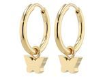 Kettenanhänger ADELIA´S "Anhänger – Anhänger aus Edelstahl", gold, Schmuckanhänger, Damen, Edelstahl, Kettenanhänger, Eine schöne Geschenkidee für jeden Anlass