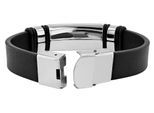 Armband ADELIA´S "Armband aus Leder 21 cm", schwarz, Armbänder, Damen, 21cm, Leder, Armband, Schöne Geschenkidee zum Weihnachten