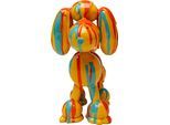 Dekofigur KARE DESIGN "Dog Holi 17cm", bunt (mehrfarbig), B:16cm H:17cm T:9,5cm, Polyresin, Dekofiguren