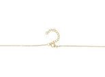 Kette ohne Anhänger ADELIA´S "Halskette – Kreuz aus Edelstahl 43 cm", gold, Halsketten, Damen, 43cm, Edelstahl, Perfekt als Geschenk zum Muttertag