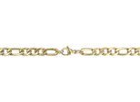 Kette ohne Anhänger ADELIA´S "Halskette – Figarokette aus Edelstahl 50 cm", gold, Halsketten, Damen, 50cm, Edelstahl, Perfekt als Geschenk zum Muttertag